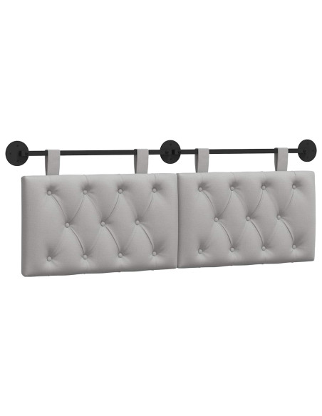 Testata appesa Grigio Nuvola 130 x 55 x 7 cm Tessuto