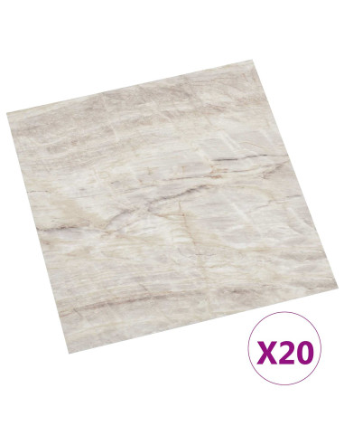Plance per Pavimentazione Autoadesiva 30,5 x 30,5 cm 20 pcs PVC