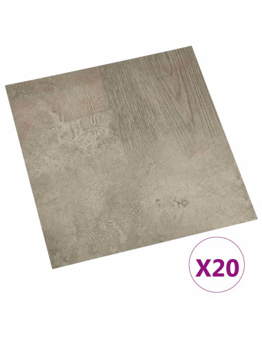 Plance per Pavimentazione Autoadesiva 30,5 x 30,5 cm 20 pcs PVC