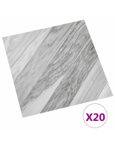 Plance per Pavimentazione Autoadesiva 30,5 x 30,5 cm 20 pcs PVC 2