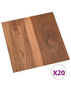 Plance per Pavimentazione Autoadesiva 30,5 x 30,5 cm 20 pcs PVC 2