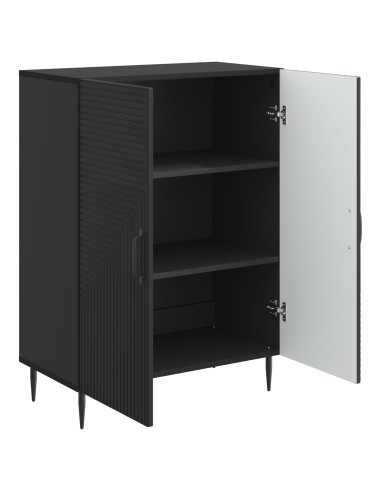 Credenza Nero 66 x 34,5 x 89,5 cm Legno ingegnerizzato