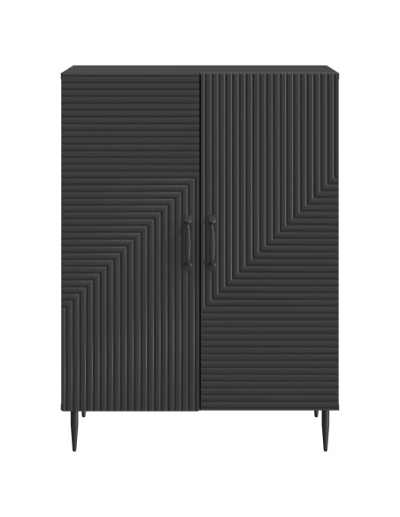 Credenza Nero 66 x 34,5 x 89,5 cm Legno ingegnerizzato