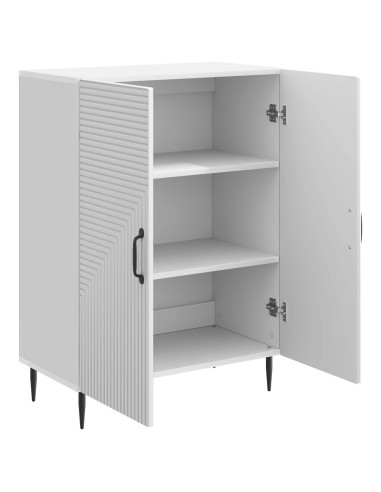 Credenza Bianco Lucido 66 x 34,5 x 89,5 cm Legno ingegnerizzato