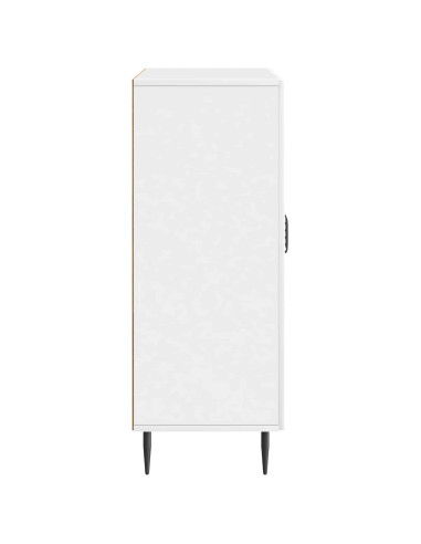 Credenza Bianco Lucido 66 x 34,5 x 89,5 cm Legno ingegnerizzato