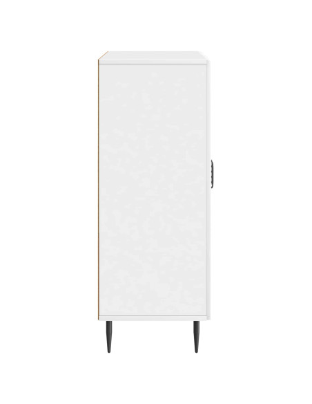 Credenza Bianco Lucido 66 x 34,5 x 89,5 cm Legno ingegnerizzato