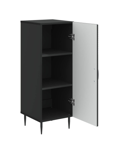 Credenza Nero 33 x 34,5 x 89,5 cm Legno ingegnerizzato