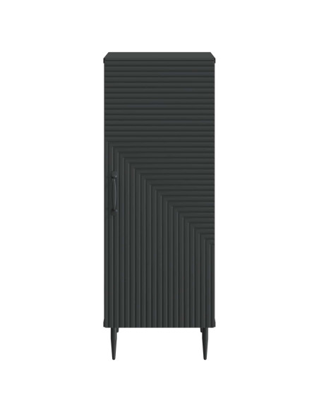 Credenza Nero 33 x 34,5 x 89,5 cm Legno ingegnerizzato