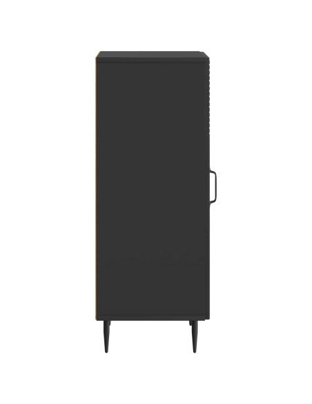 Credenza Nero 33 x 34,5 x 89,5 cm Legno ingegnerizzato