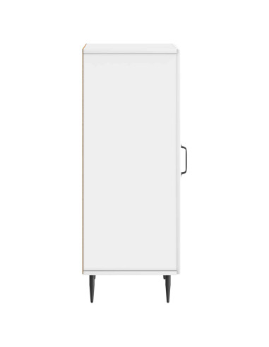 Credenza Bianco Lucido 33 x 34,5 x 89,5 cm Legno ingegnerizzato
