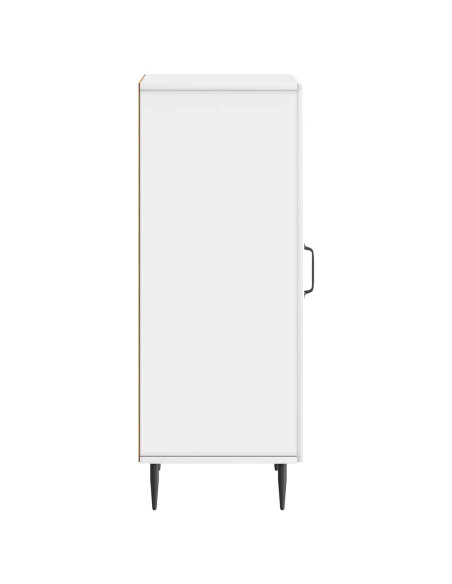 Credenza Bianco Lucido 33 x 34,5 x 89,5 cm Legno ingegnerizzato