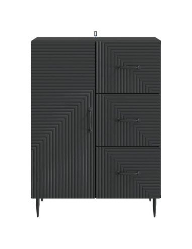 Credenza Nero 66 x 34,5 x 89,5 cm Legno ingegnerizzato