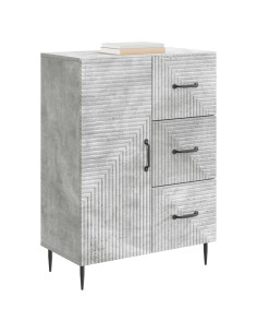 Credenza con cassetto Grigio Cemento 66 x 34,5 x 89,5 cm 2