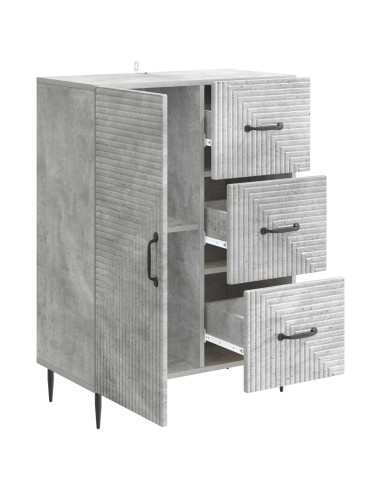 Credenza con cassetto Grigio Cemento 66 x 34,5 x 89,5 cm