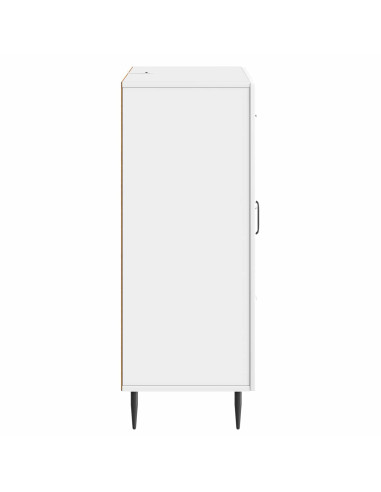 Credenza Bianco Lucido 66 x 34,5 x 89,5 cm Legno ingegnerizzato