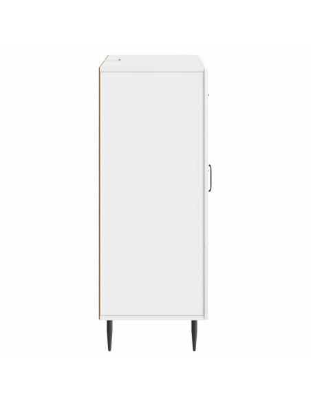 Credenza Bianco Lucido 66 x 34,5 x 89,5 cm Legno ingegnerizzato