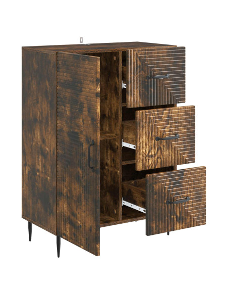 Credenza Rovere Fumo 66 x 34,5 x 89,5 cm Legno ingegnerizzato