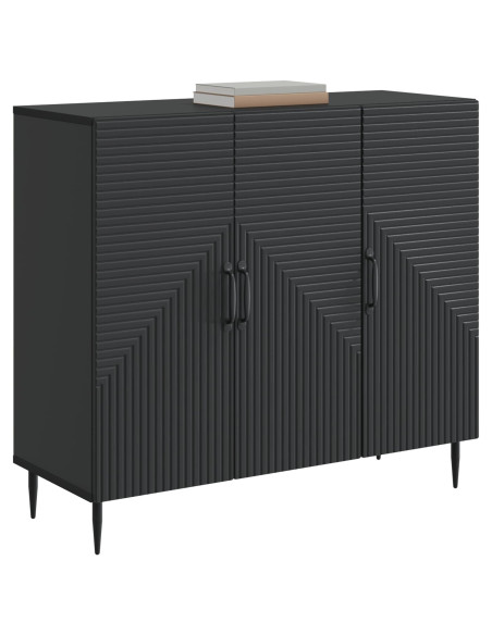 Credenza Nero 89 x 34,5 x 80 cm Legno ingegnerizzato