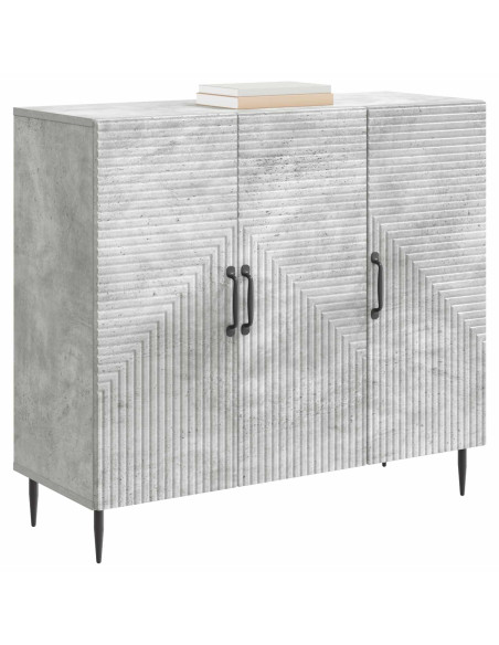 Credenza Grigio Cemento 89 x 34,5 x 80 cm Legno ingegnerizzato