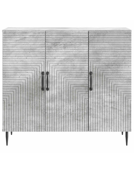 Credenza Grigio Cemento 89 x 34,5 x 80 cm Legno ingegnerizzato