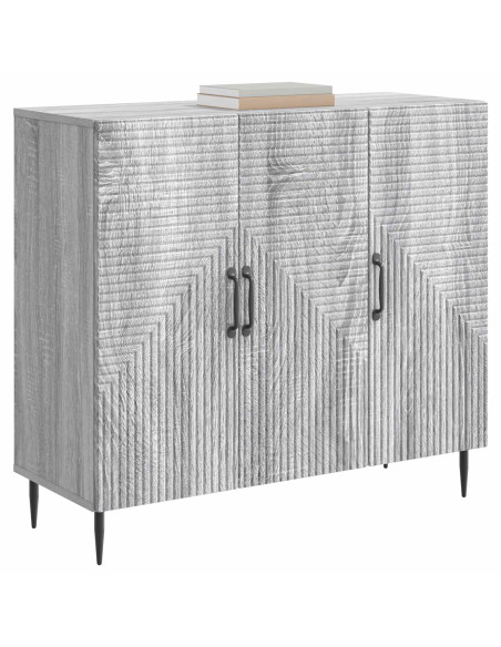 Credenza Grigio Sonoma 89 x 34,5 x 80 cm Legno ingegnerizzato