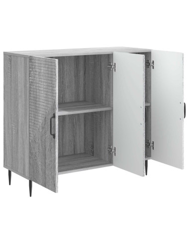 Credenza Grigio Sonoma 89 x 34,5 x 80 cm Legno ingegnerizzato