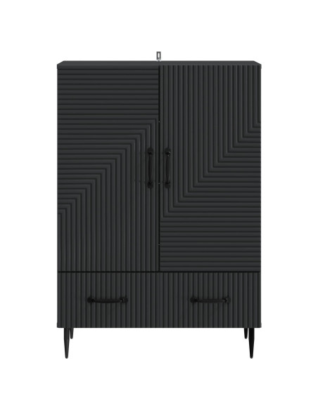 Credenza Nero 66 x 34,5 x 95 cm Legno ingegnerizzato