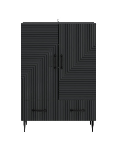 Credenza Nero 66 x 34,5 x 95 cm Legno ingegnerizzato