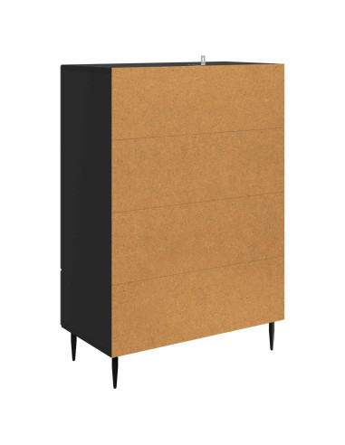 Credenza Nero 66 x 34,5 x 95 cm Legno ingegnerizzato