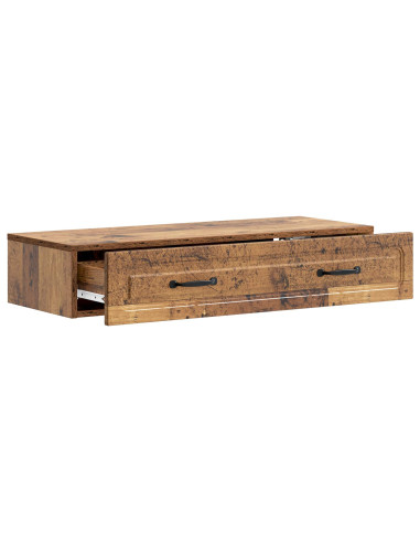 Tavolino da Parete Laterale Legno antico 87,5 x 34,5 x 17 cm