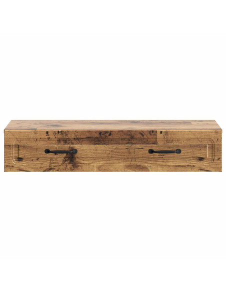 Tavolino da Parete Laterale Legno antico 87,5 x 34,5 x 17 cm