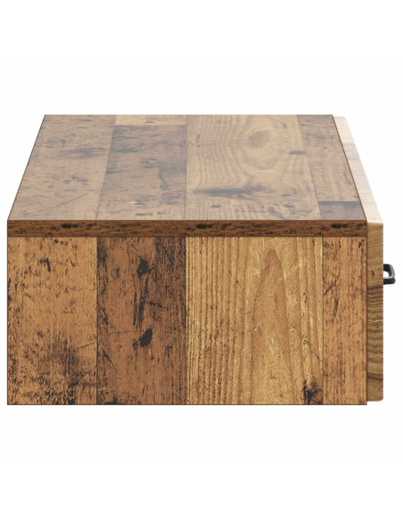 Tavolino da Parete Laterale Legno antico 87,5 x 34,5 x 17 cm