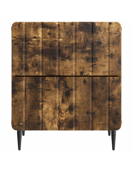 Armadio da Notte con cassetto Rovere Fumo 43 x 34,5 x 49,5 cm