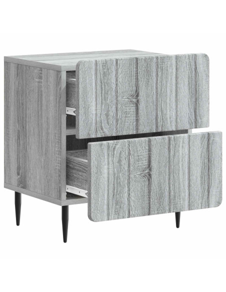 Armadio da Notte con cassetto Grigio Sonoma 43 x 34,5 x 49,5 cm