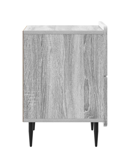 Armadio da Notte con cassetto Grigio Sonoma 43 x 34,5 x 49,5 cm
