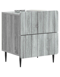 Armadio da Notte 2 pcs Grigio Sonoma 43 x 34,5 x 49,5 cm 2