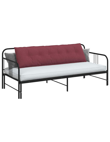 Cuscino per Schiena Rosso Vino 180 x 19 x 50 cm Tessuto