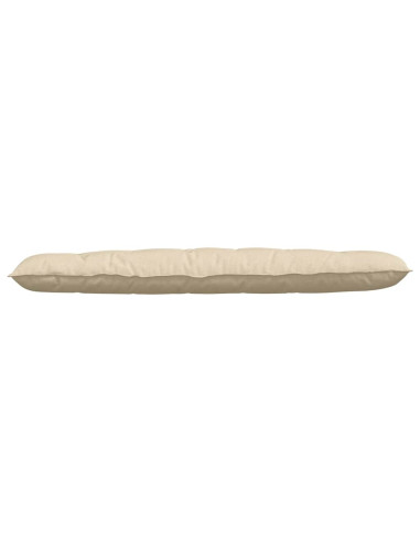 Cuscino per Schiena Crema 180 x 19 x 50 cm Tessuto