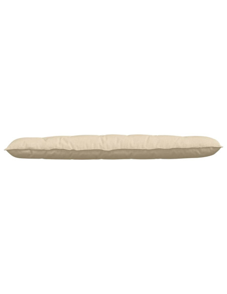Cuscino per Schiena Crema 180 x 19 x 50 cm Tessuto