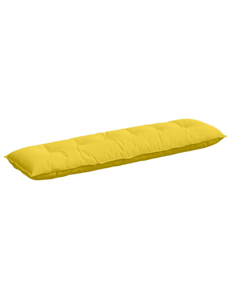 Cuscino per Schiena Giallo Chiaro 180 x 19 x 50 cm Tessuto