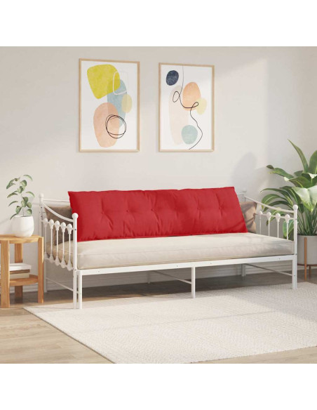 Cuscino per Schiena Rosso 180 x 19 x 50 cm Tessuto