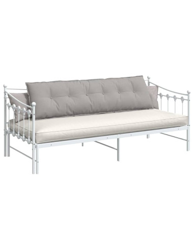 Cuscino per Schiena Grigio Nuvola 180 x 19 x 50 cm Tessuto