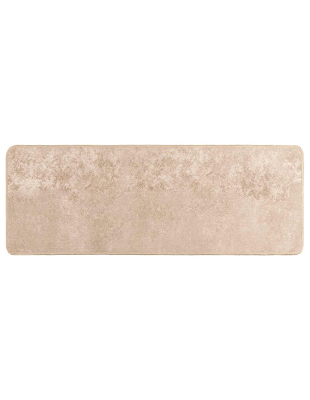Runner Tappeto MARSA Beige 100 x 250 cm Poliestere e PVC