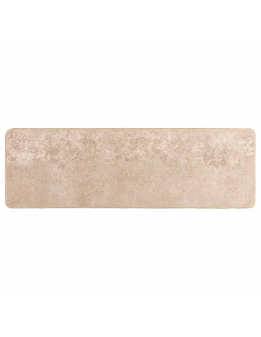 Runner Tappeto MARSA Beige 100 x 350 cm Poliestere e PVC