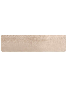 Runner Tappeto MARSA Beige 100 x 450 cm Poliestere e PVC 2