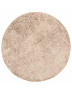 Runner Tappeto MARSA Beige 120 x 120 cm Poliestere e PVC 2