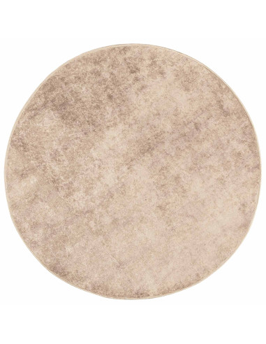 Runner Tappeto MARSA Beige 120 x 120 cm Poliestere e PVC