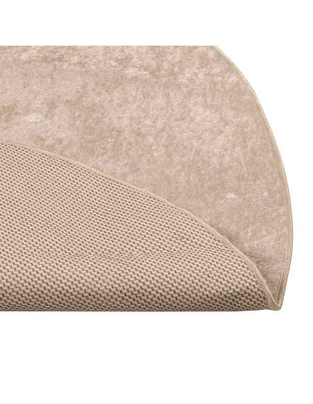 Runner Tappeto MARSA Beige 120 x 120 cm Poliestere e PVC