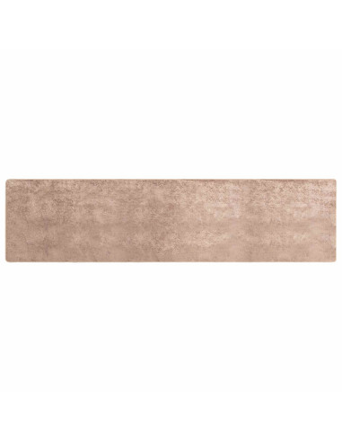 Runner Tappeto MARSA Sabbia 80 x 400 cm Poliestere e PVC