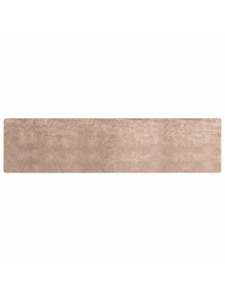 Runner Tappeto MARSA Sabbia 80 x 450 cm Poliestere e PVC